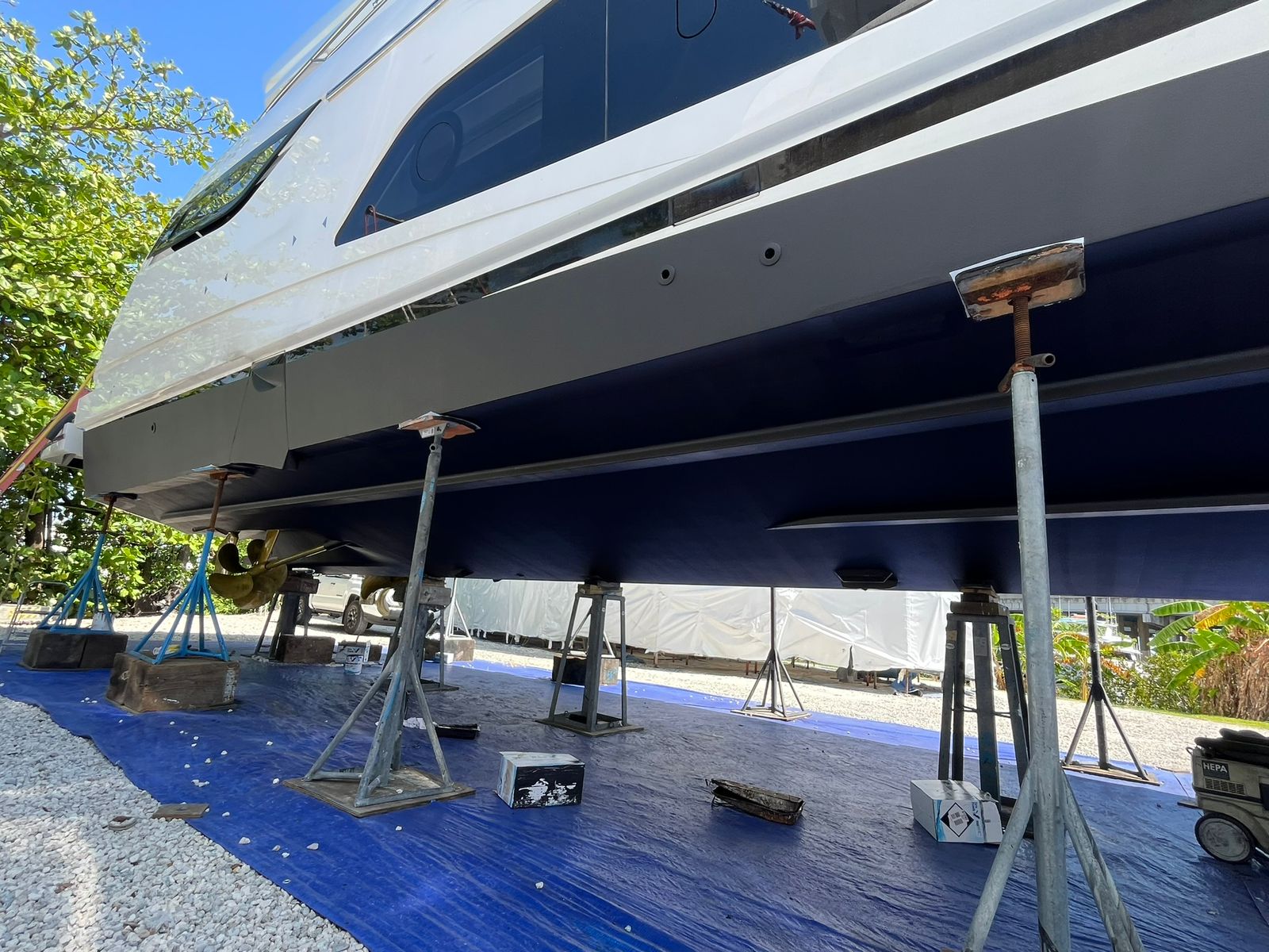 Yacht marina view