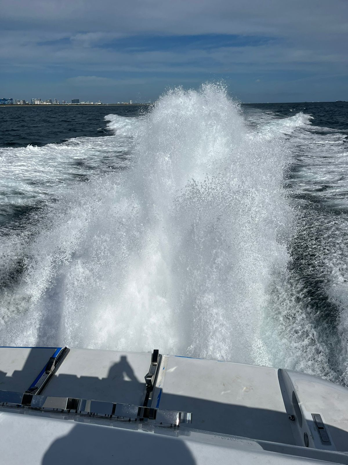 Yacht delivery at sea