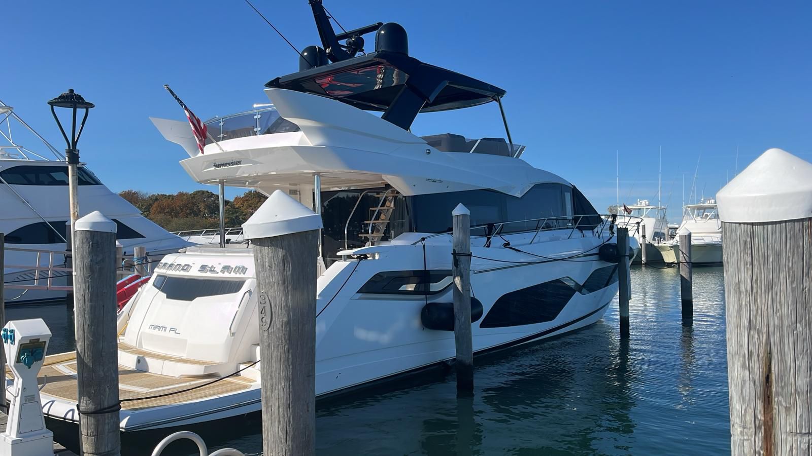 Yacht under Island Tuff Marine management